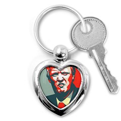 Trump Nope Key Chain (heart) by goljakoff