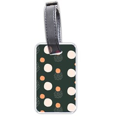 Black Peach White  Luggage Tag (one Side) by Sobalvarro