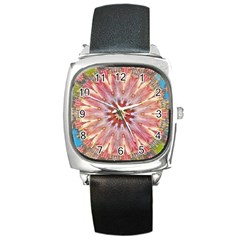 Pink Beauty 1 Square Metal Watch by LW41021