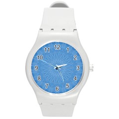 Blue Joy Round Plastic Sport Watch (m) by LW41021