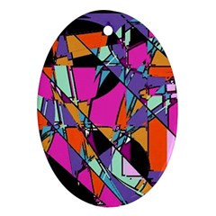 Abstract  Oval Ornament (two Sides) by LW41021