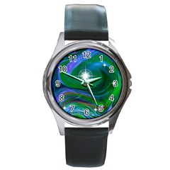 Night Sky Round Metal Watch by LW41021