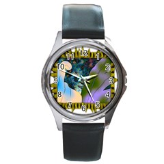 Jungle Lion Round Metal Watch by LW41021