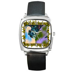 Jungle Lion Square Metal Watch by LW41021