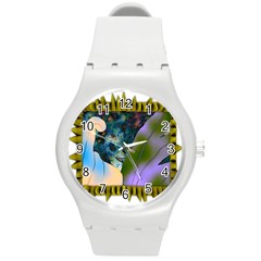 Jungle Lion Round Plastic Sport Watch (m) by LW41021