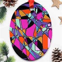 Abstract Oval Ornament (two Sides) by LW41021