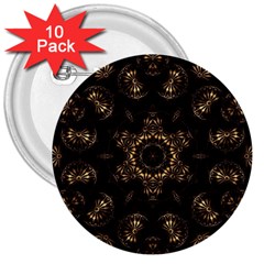 Bronze Age Mandala 3  Buttons (10 Pack)  by MRNStudios