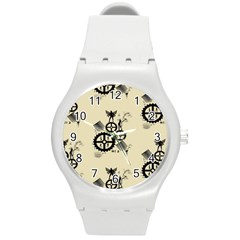 Angels Round Plastic Sport Watch (m) by PollyParadise