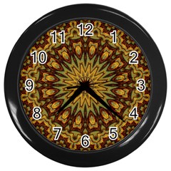 Woodwork Wall Clock (black) by LW323