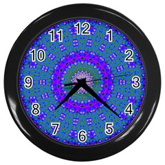 Bluebelle Wall Clock (black) by LW323