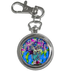 Exotic Flowers In Vase Key Chain Watches by LW323