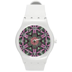 Tropical Island Round Plastic Sport Watch (m) by LW323