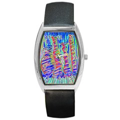 Vibrant-vases Barrel Style Metal Watch by LW323