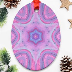 Cotton Candy Oval Ornament (two Sides) by LW323