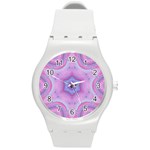 Cotton Candy Round Plastic Sport Watch (M) Front