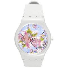 Bloom Round Plastic Sport Watch (m) by LW323