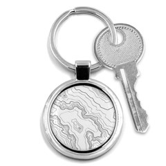 Topography Map Key Chain (round) by goljakoff