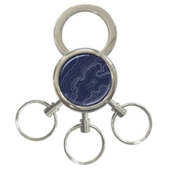 Topography Map 3-ring Key Chain by goljakoff