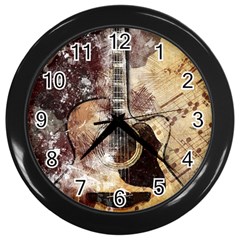 Guitar Wall Clock (black) by LW323