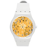 Pattern Mystic Color2 Round Plastic Sport Watch (M) Front