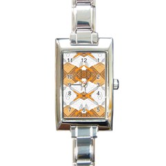 Abstract African Pattern Rectangle Italian Charm Watch by gloriasanchez