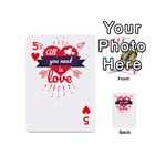 all you need is love Playing Cards 54 Designs (Mini) Front - Heart5