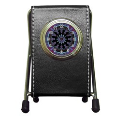 Framed Mandala Pen Holder Desk Clock by MRNStudios