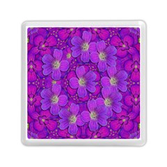 Fantasy Flowers In Paradise Calm Style Memory Card Reader (square) by pepitasart