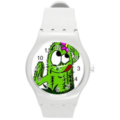 Cactus Round Plastic Sport Watch (m) by IIPhotographyAndDesigns