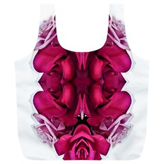 Diagonal Magenta Bouquet Full Print Recycle Bag (xl) by kaleidomarblingart