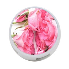 Scattered Magenta Roses 4-port Usb Hub (two Sides) by kaleidomarblingart