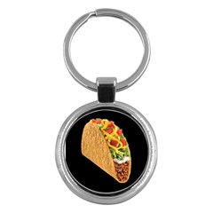 Taco Key Chain (round) by snackkingdom