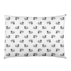 Funny Monster Feline Drawing Motif Pattern Pillow Case by dflcprintsclothing