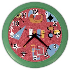 50s Color Wall Clock by NerdySparkleGoth