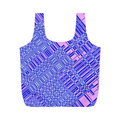 Root Humanity Barcode Purple Pink And Galuboi Full Print Recycle Bag (m) by WetdryvacsLair