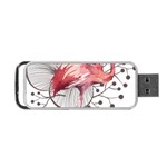 Watercolor Flamingo Portable USB Flash (Two Sides) Front