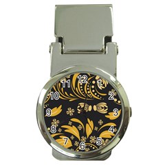 Folk Flowers Pattern Floral Surface Money Clip Watches by Eskimos