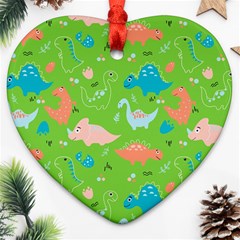 Funny Dinosaur Ornament (heart) by SychEva