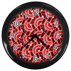 Digital Waves Wall Clock (black) by Sparkle