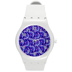 Digital Waves Round Plastic Sport Watch (m) by Sparkle