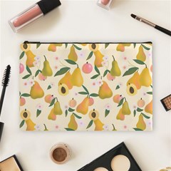 Yellow Juicy Pears And Apricots Cosmetic Bag (large) by SychEva