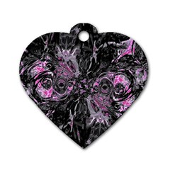 Punk Cyclone Dog Tag Heart (two Sides) by MRNStudios