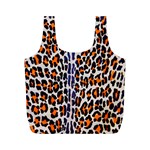 Fur-leopard 5 Full Print Recycle Bag (M) Back