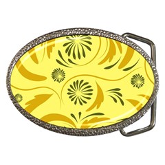 Folk Flowers Pattern  Belt Buckles by Eskimos