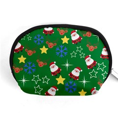 Santa Green Accessory Pouch (medium) by NerdySparkleGoth