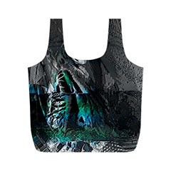 Glitch Witch Full Print Recycle Bag (m) by MRNStudios