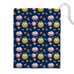 Autumn Pumpkins Drawstring Pouch (5xl) by SychEva