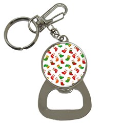 Christmas Socks  Bottle Opener Key Chain by SychEva