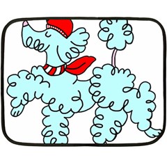 Doodle Poodle  Double Sided Fleece Blanket (mini)  by IIPhotographyAndDesigns
