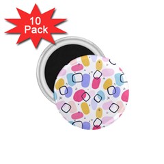 Abstract Multicolored Shapes 1 75  Magnets (10 Pack)  by SychEva